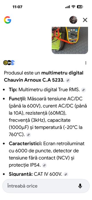 Multimetru digital  chauvin Arnoux  nou