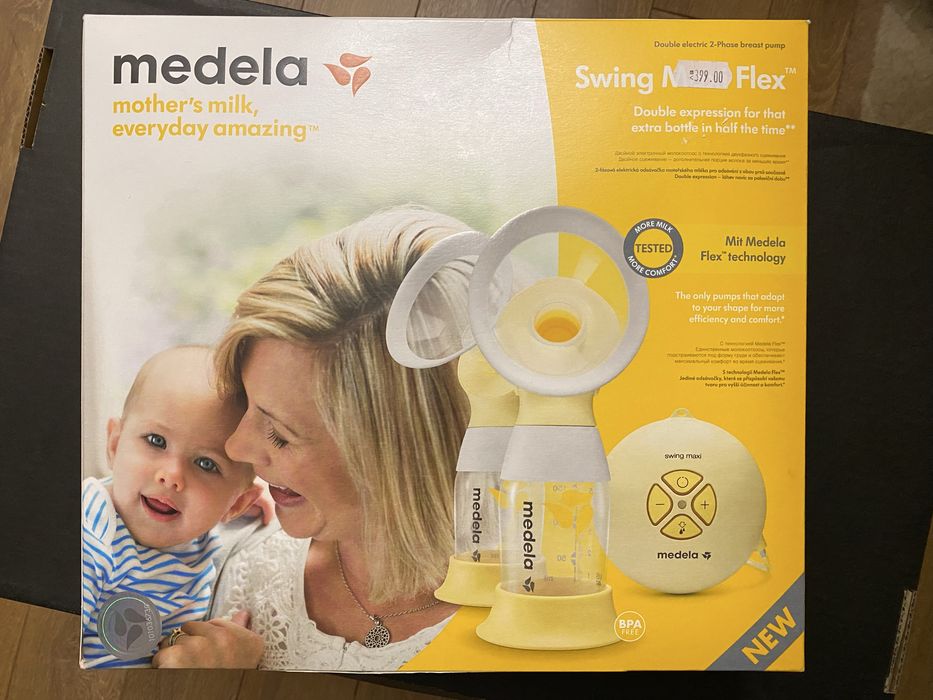 Medela Двойна двуфазна електрическа помпа за кърма Swing maxi Flex