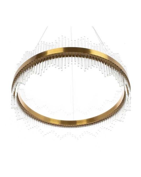 LED ЛЕД Димируем кристален полилей на връв 100 см зллатен