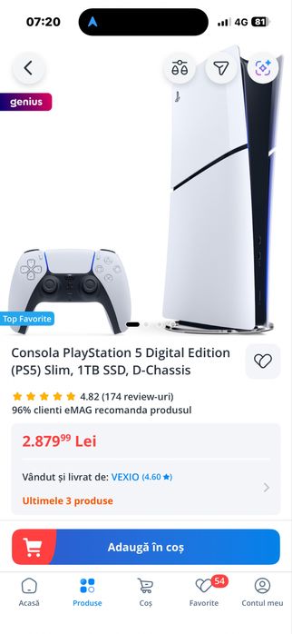 Vand PS5 nou, 1TB, in cutie!