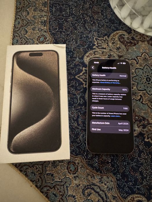 iPhone 15 pro in silver