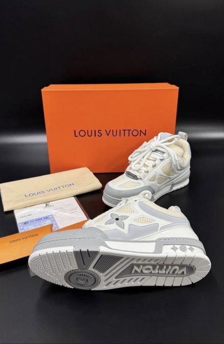 Adidasi Louis Vuitton Skate Grey Monogram