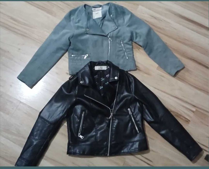 Doua geci/jachete H&M,pt fetita,mar 134-140,stare excelenta