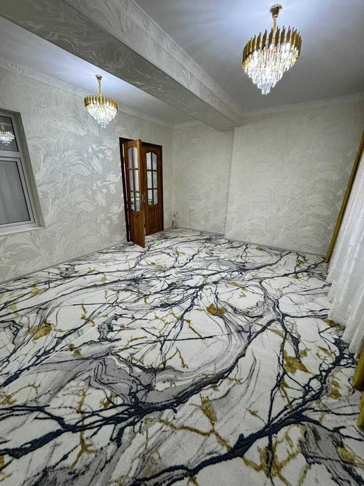 3 хоналик килинган квартира  1 кават 6 микр, 70 остановка