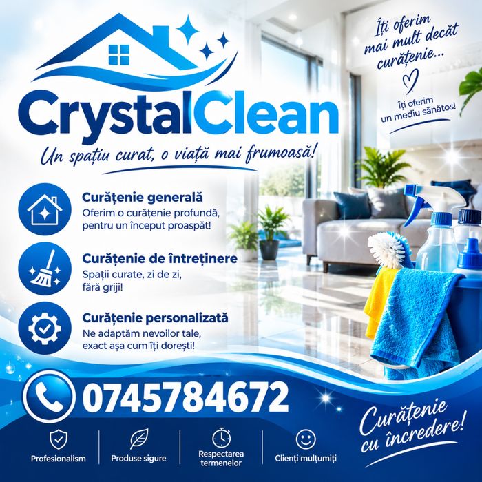 CrystalClean- curatenie case si apartamente Brasov