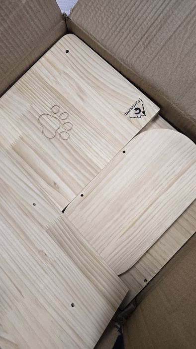 Set de cățărat pentru pisici, montare pe perete