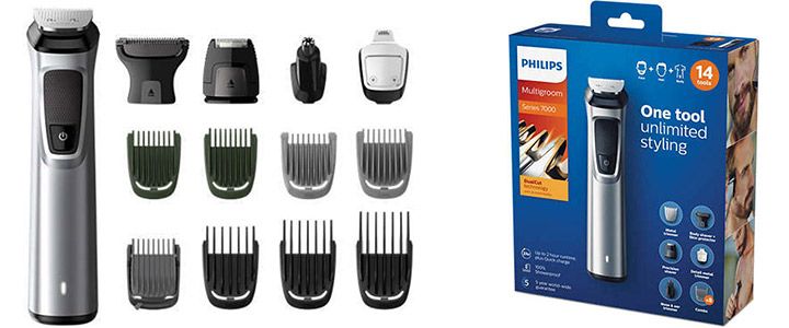 Тример Philips MG7720 Series 7000 „14 в 1“, лице, коса и тяло 14 инстр
