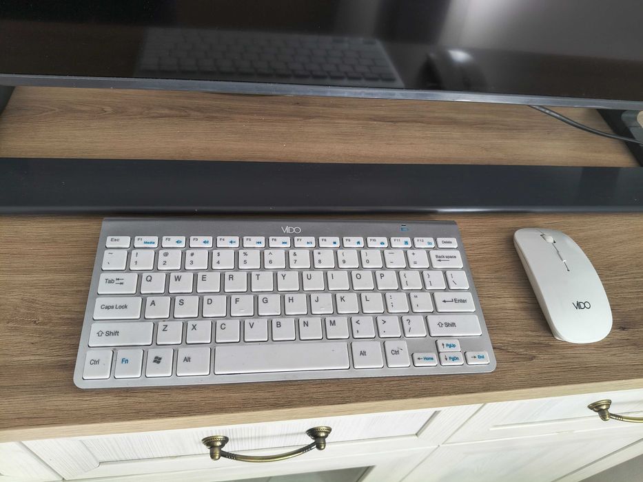 KIT tastatura slim+mouse wireless alb