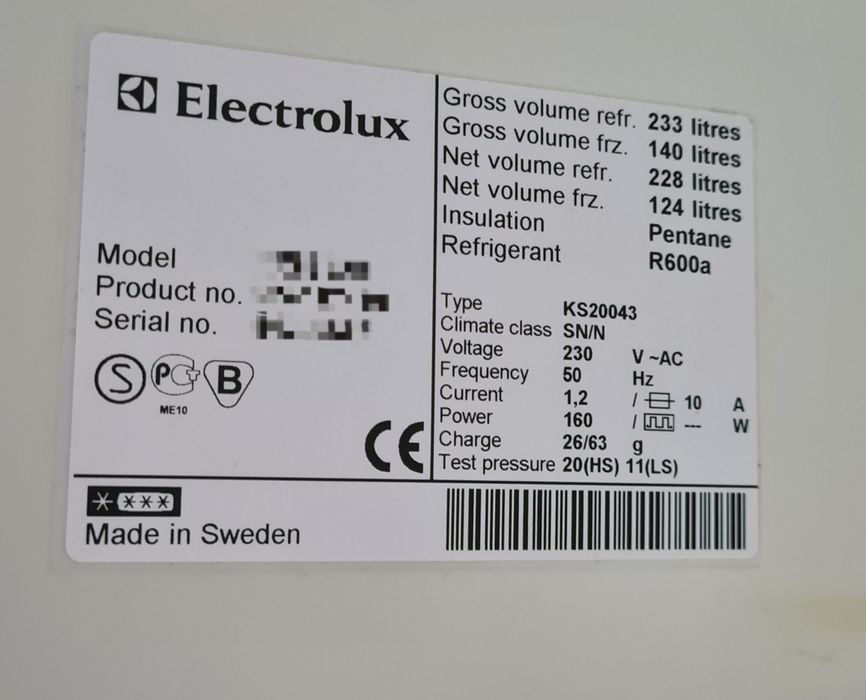 Холодильник Electrolux