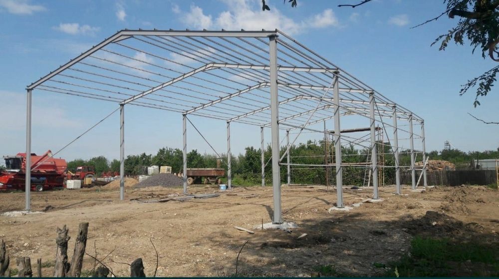 Vand structura metalica de pe stoc 12×20×4 din profile ipe 200 ferme s