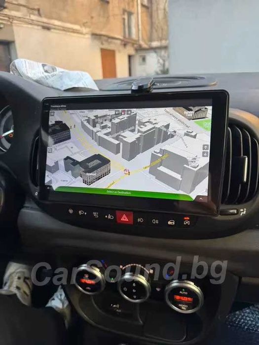 Fiat 500L - 10.1" Android Мултимедия Фиат 500Л Навигация Андроид