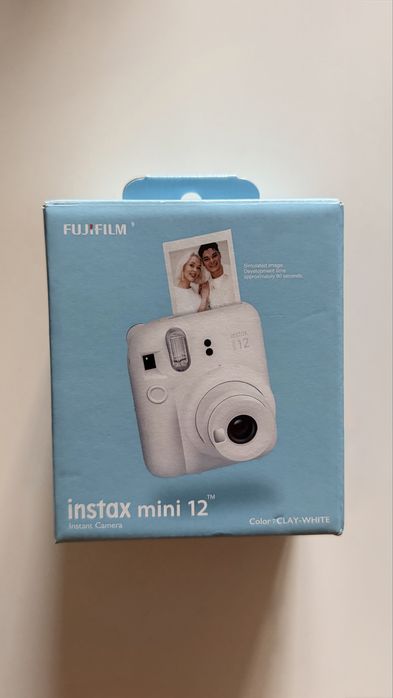 Aparat foto instant Fujifilm Instax Mini 12 Clay White