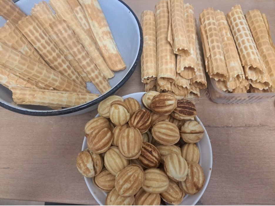 Хрустящие Вафли орехиии