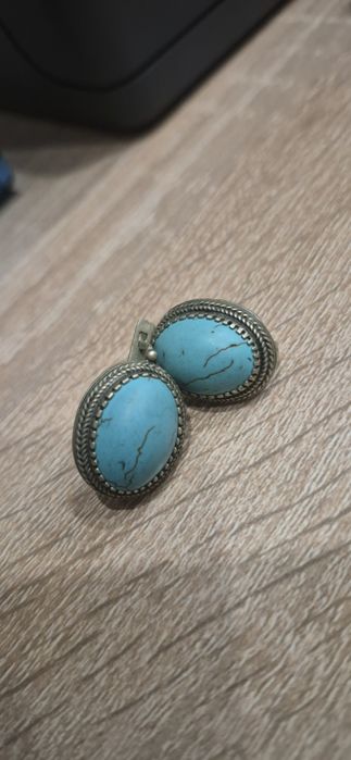 Красивые серьги с бирюзой