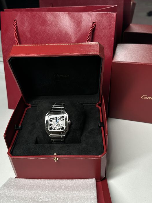 Наручные часы Cartier Santos Skeleton (39,5mm)