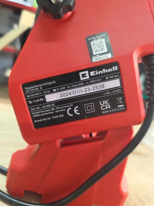 Einhell GC-CS 85 E - Masina de ascutit lanturi, 85 W, 108x23x3.2 mm