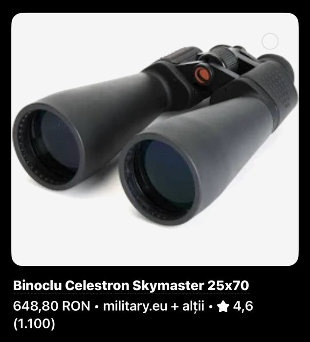 Binoclu Celestron Skymaster 25x70 Sigilat