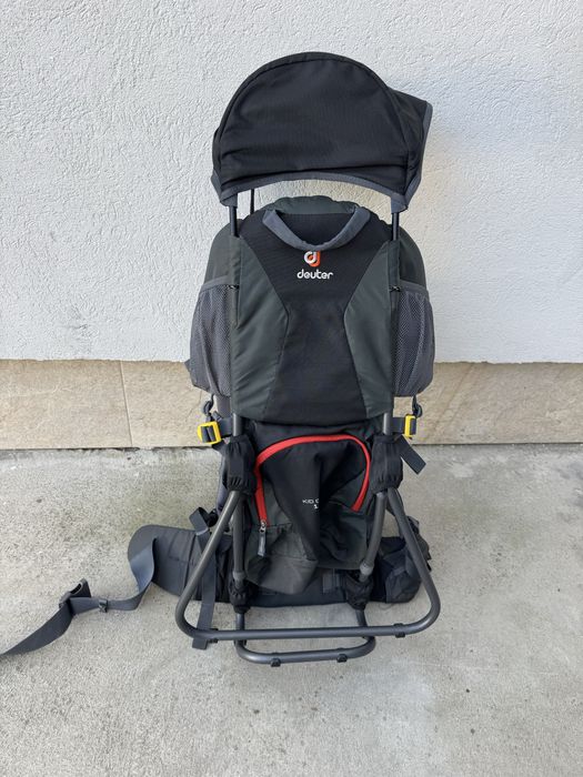 Port-bebe drumeții DEUTER Kid Comfort 1 Plus – ca nou, gri/negru