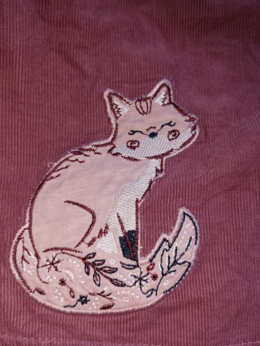 Бебешка лилава рокля с котенце, размер 0-3м