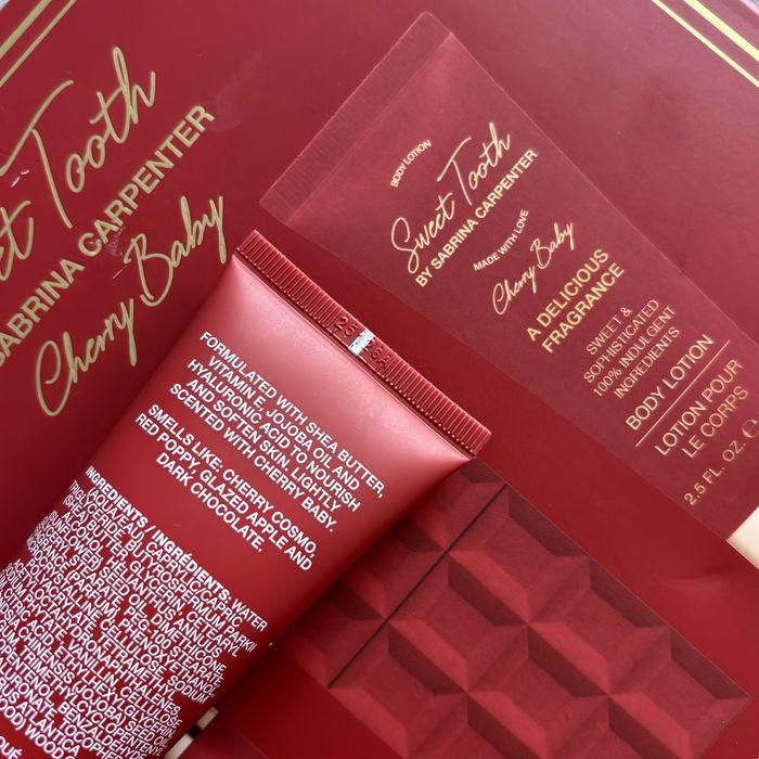 Новият лосион за тяло Sabrina Carpenter Cherry Baby, 75ml Body Lotion