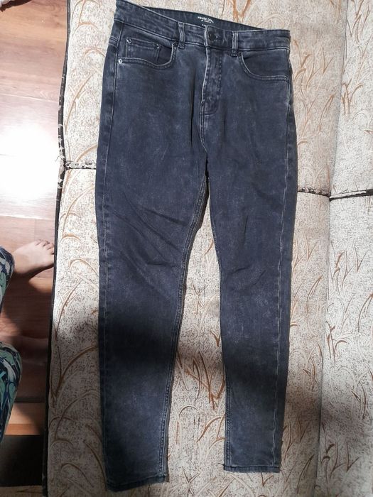Blugi gri denim mărimea s