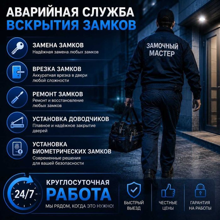 Открыть квартиру / вскрытие дверей / замена замков и врезка / гараж