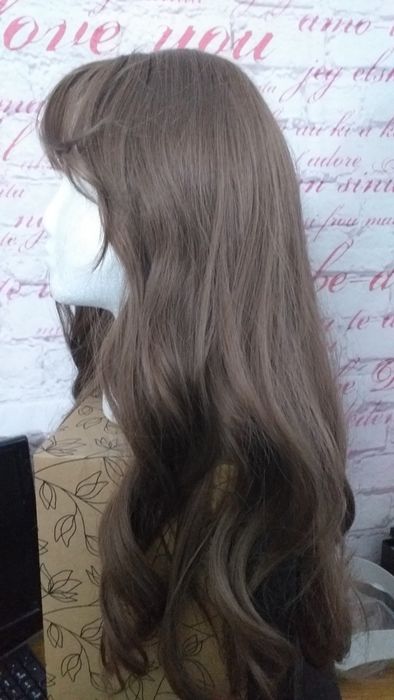 Перука с топ качество - Светлокафява синтетика