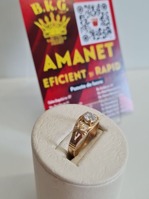 Inel de aur de 14k cu briliant Amanet BKG