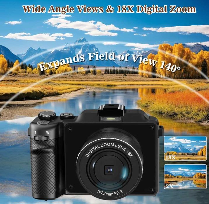 4K цифрова камера lovepo 48MP WiFi Vlogging камера за фотография