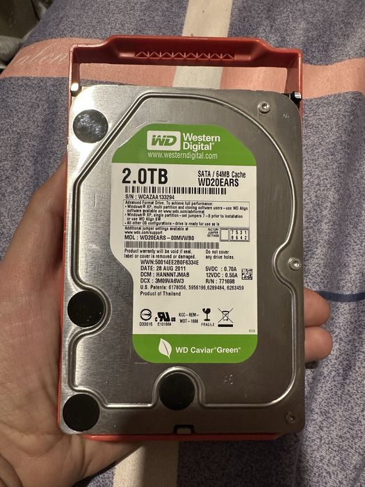 Жёсткий диск hdd western digital 2Tb