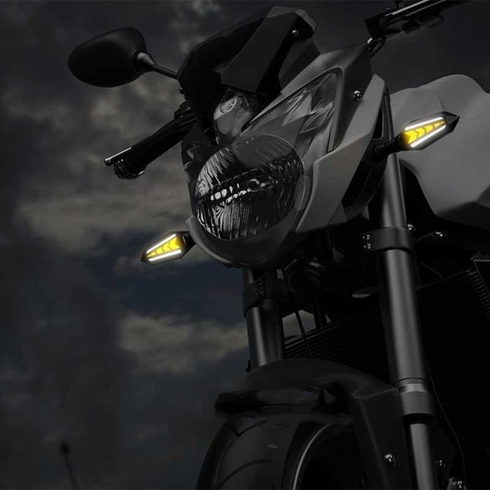 Set semnalizari moto, atv, scuter Led DRL Daylight White Motowolf