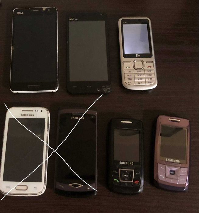 Продам телефоны Samsung, Lg, Fly на запчасти
