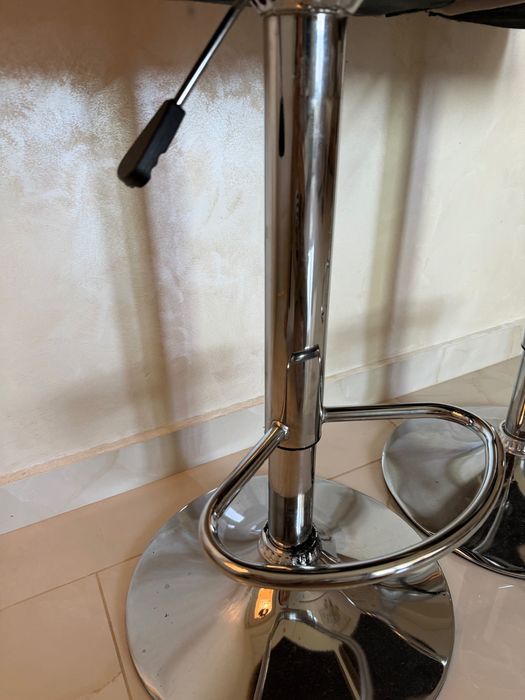 Комлект бар столове изкуствена кожа