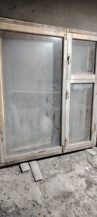 Продам 3 окна, большие, б/у в хорошем состоянии