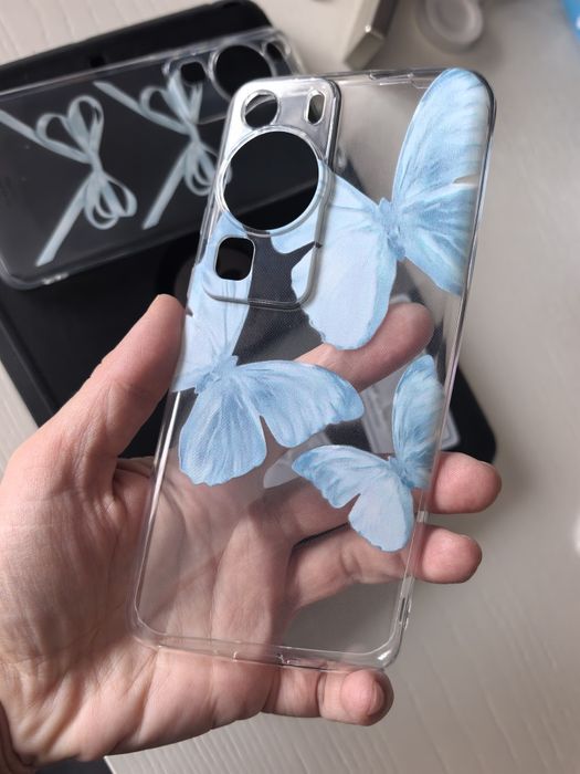 Doua huse + 2 folii camera Huawei P60 Pro