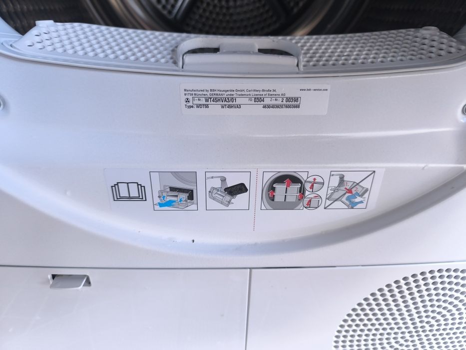 Сушилня Siemens WT45HVA3 - 8 кг. термопомпа клас А+++