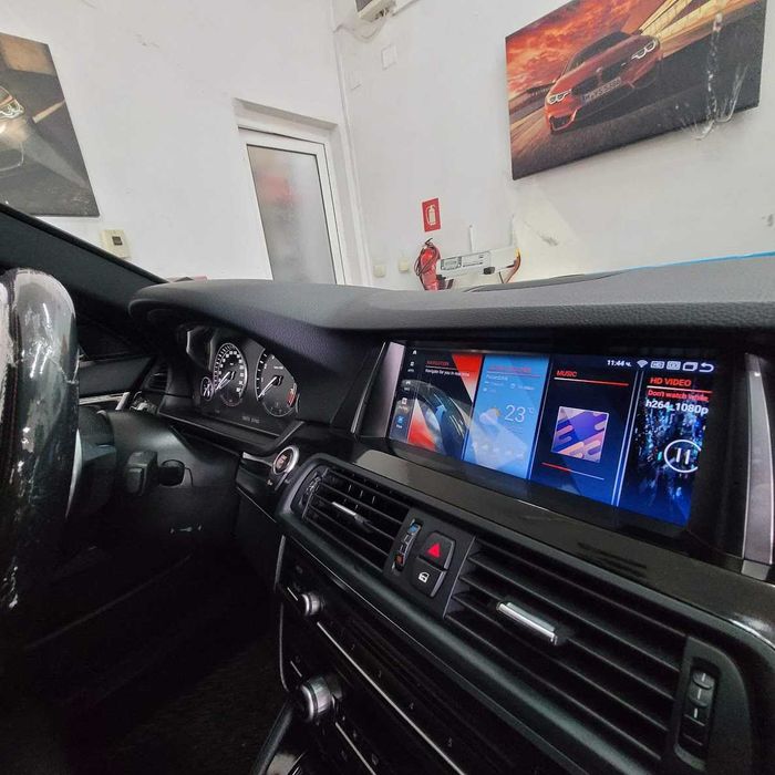 Навигация с ANDROID 14 8GB RAM 128GB HDD BMW F10 F11 БМВ Ф10 Ф11 Андроид CIC NBT + Apple Carplay