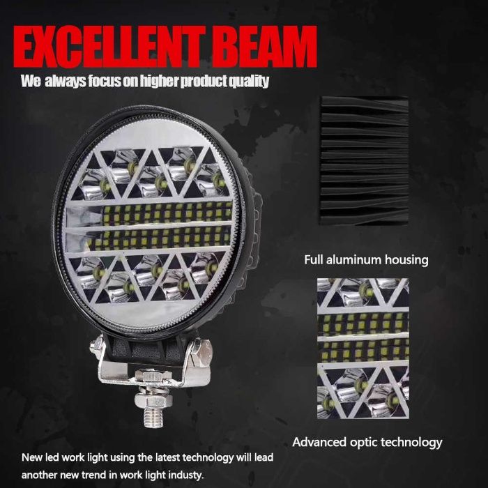 108W LED ЛЕД Диоден Фар Работна Лампа Прожектор Задна Светлина