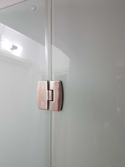 Pereti cabina de dus pentru colt, 90x90 cm, sticla mata 6 mm, ca noua