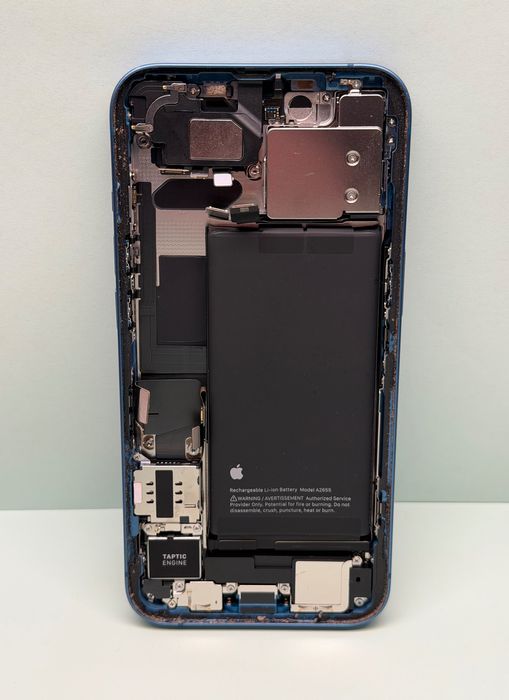 Carcasa originala iPhone 13 albastru camera baterie sticla rama