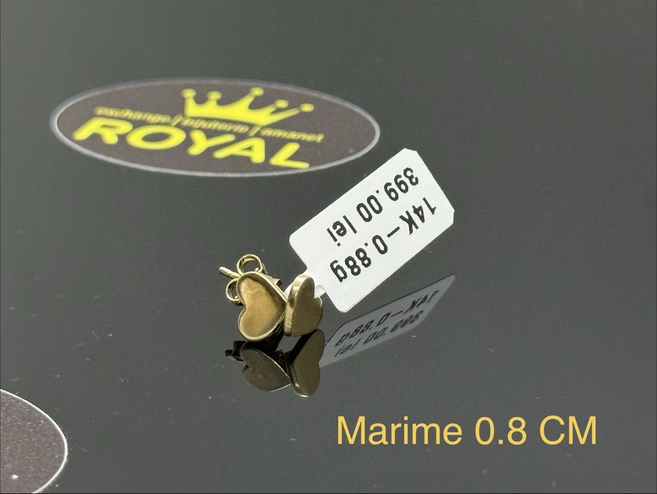 Bijuteria ROYAL : Cercei AUR 14K / 0.88 GR