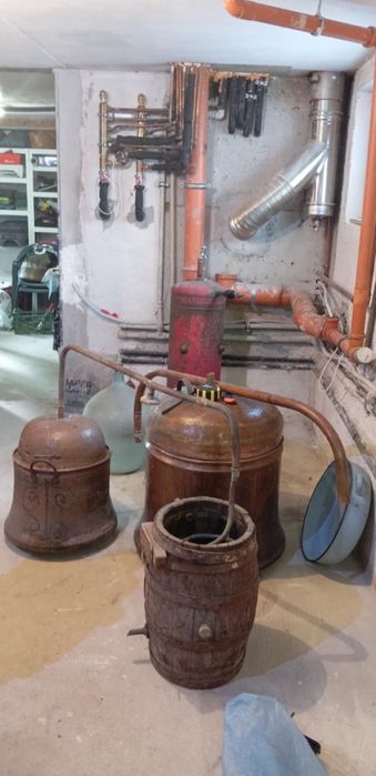 Комплект казан , капак, лула, серпентина