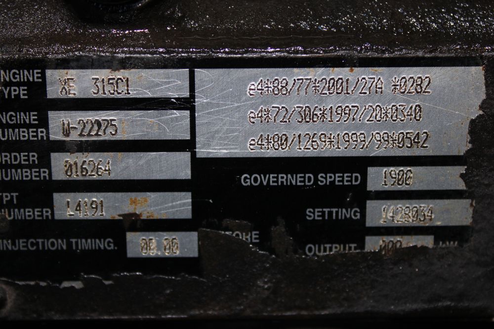 motor daf upec 2 xe 315c1 430cp euro 3 1428034