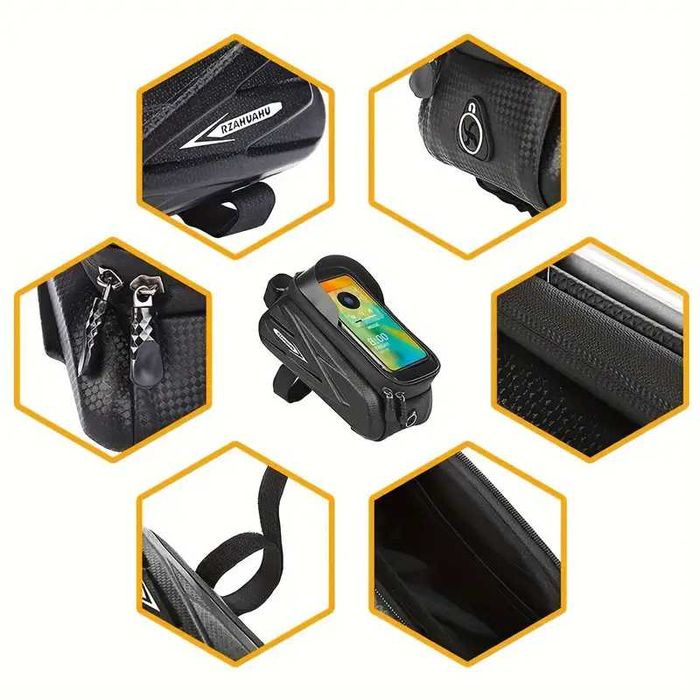 Водоустойчива велосипедна кутия за мобилен телефон и принадлежности