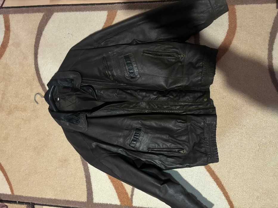 Естествена кожа мъжко яке