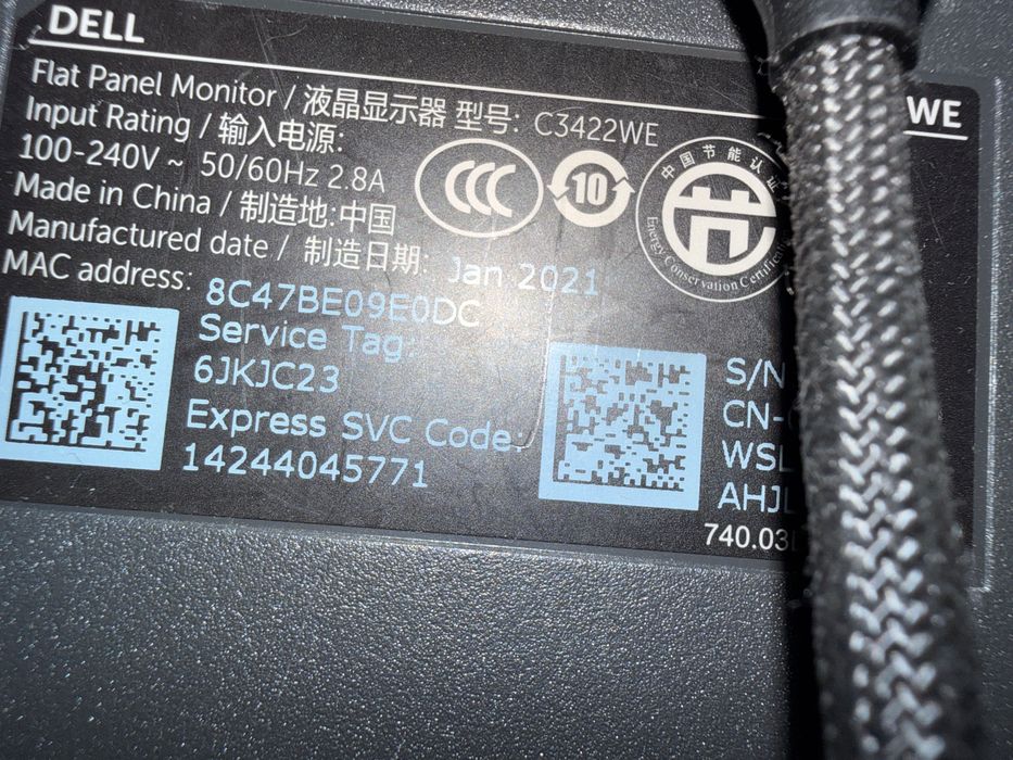 Monitor Office Dell C3422