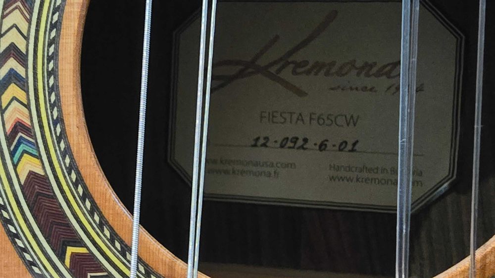 Класическа китара Kremona  Fiesta F65CW