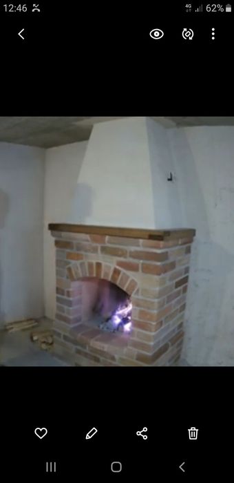 установка банных печей , каминов.
