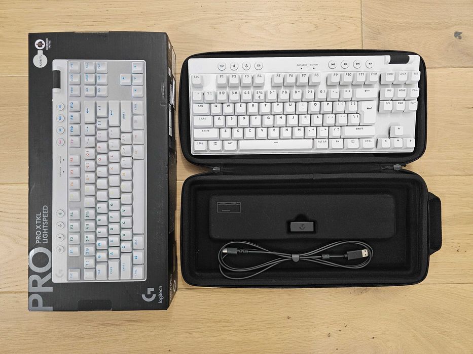 Tastatură Gaming Logitech G PRO X TKL, Albă, switchuri GX Brown