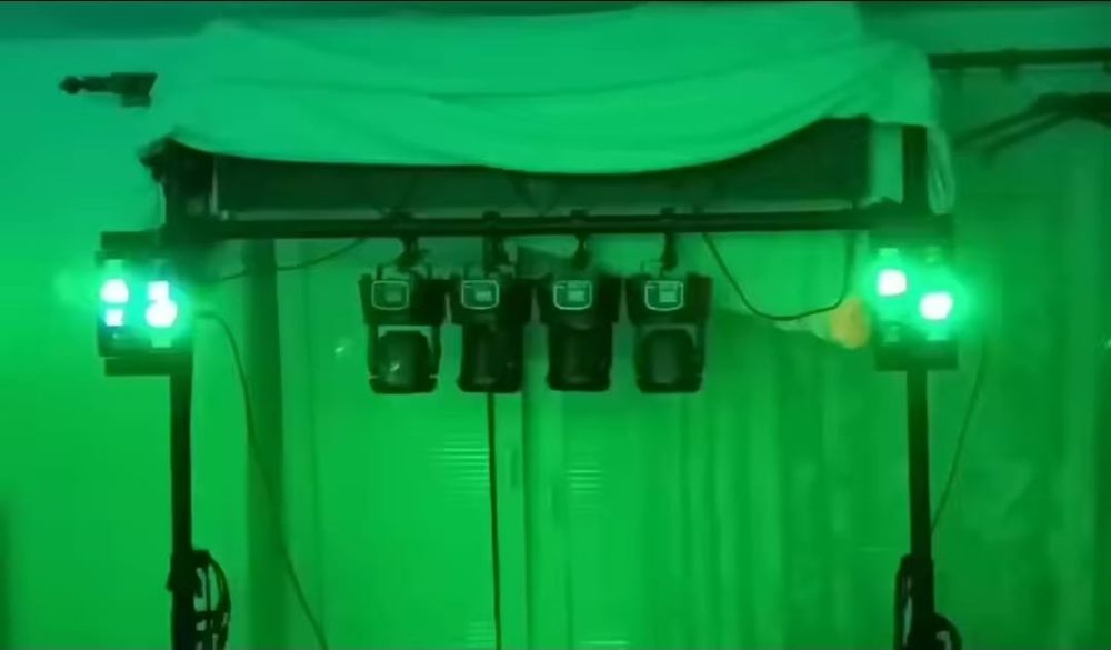 Proiector lumini scena disco club 80W spider petreceri nunta sau acasa